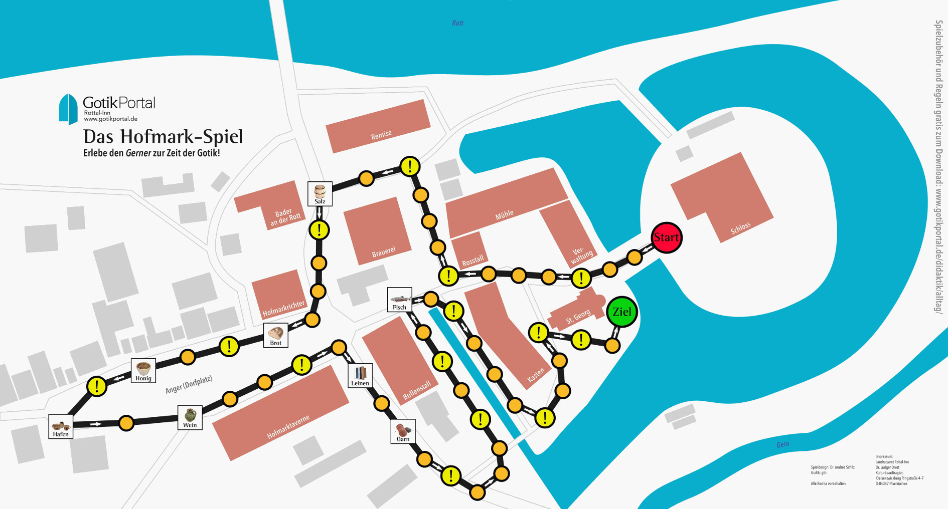 Spielplan, in FARBE (empfohlen)